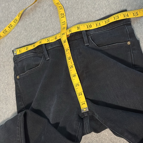Frame Le High Skinny Jeans Womens Size 27 Black Preppy High Rise - Picture 4 of 10